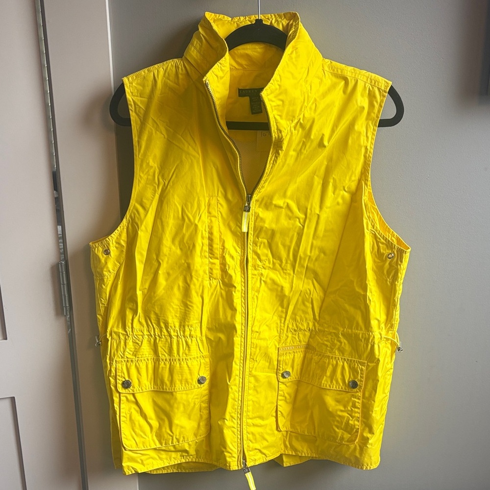 Ralph Lauren Active large yellow nylon vest